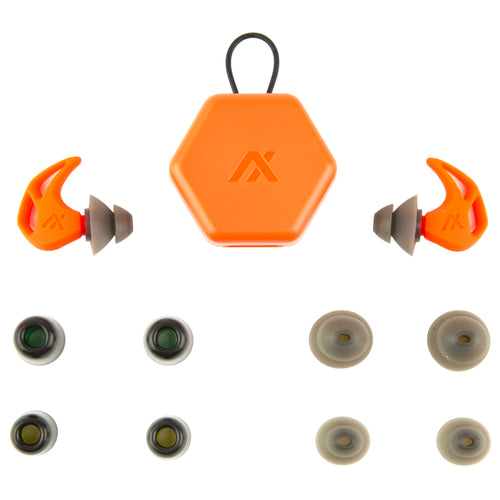 AXIL X20 Red Earplugs - Comfortable Hearing Protection with Customizable Tips