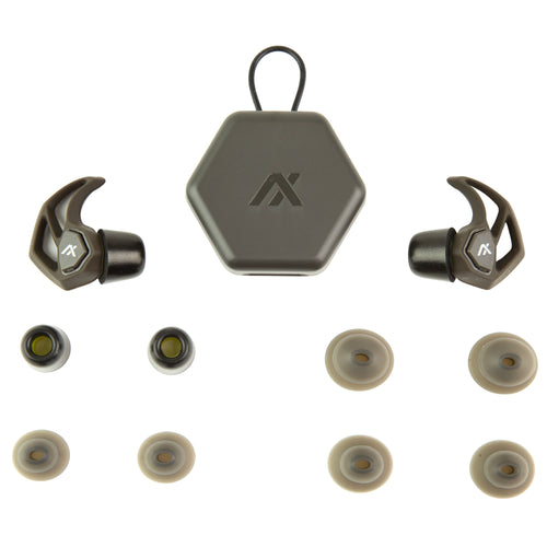 AXIL X30i Earplugs in Black with Dynamic Mesh Filtering System