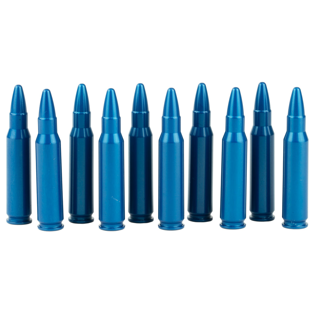 A-Zoom Snap Caps 308 Win - Blue Aluminum Dummy Rounds for Safe Practice and Testing