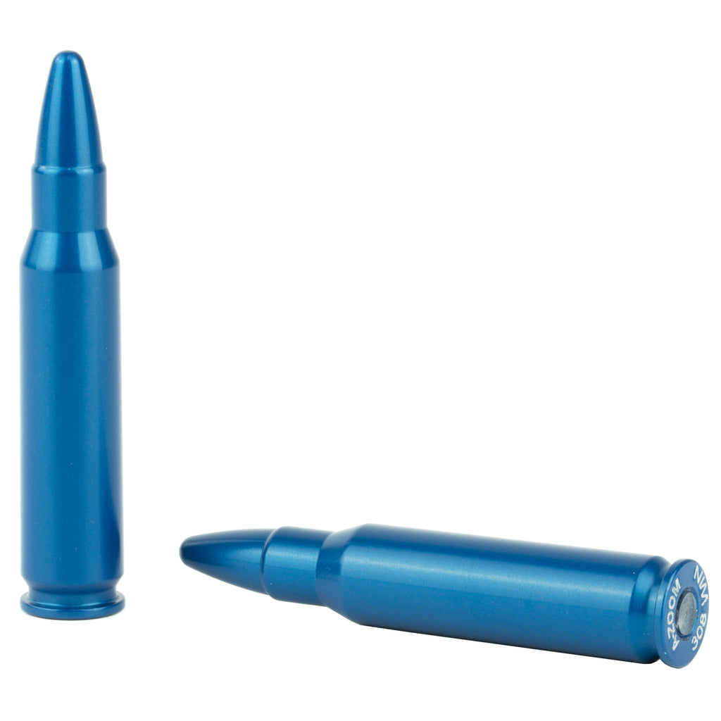 A-Zoom Snap Caps 308 Win - Blue Aluminum Dummy Rounds for Safe Practice and Testing