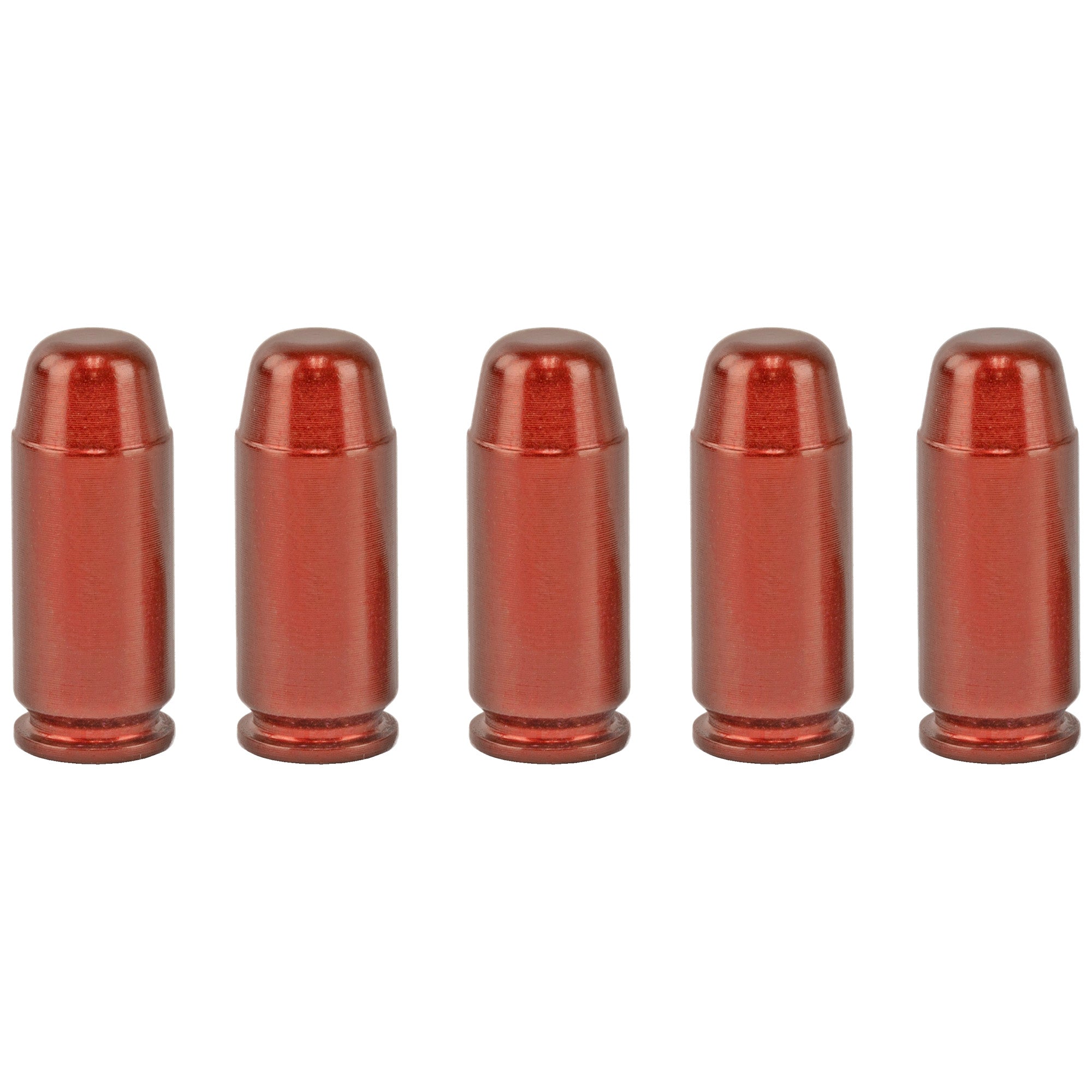 A-Zoom 15114 Snap Caps for 40 S&W Caliber – Red Aluminum Dummy Rounds, 5-Pack