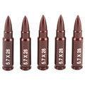 A-Zoom 15130 5.7x28mm Snap Caps - Red Aluminum Training Rounds (5 Pack)
