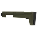 B5 Systems AK Stock 4.5mm in Olive Drab Green – Adjustable Folding Stock with QD Mounts and Cushioned Buttpad