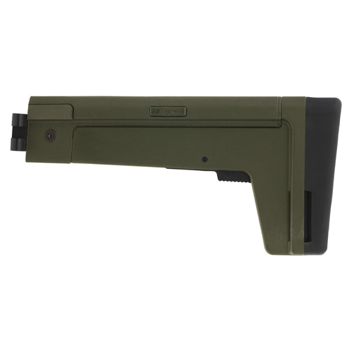 B5 Systems AK Stock 4.5mm in Olive Drab Green – Adjustable Folding Stock with QD Mounts and Cushioned Buttpad