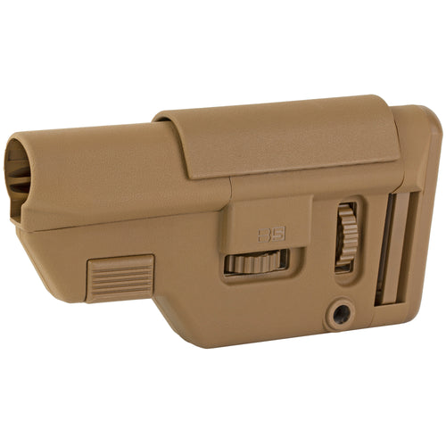 B5 Systems Collapsible Precision Stock Medium in Coyote - Adjustable Cheekpiece and Buttpad for Milspec Carbine Receivers