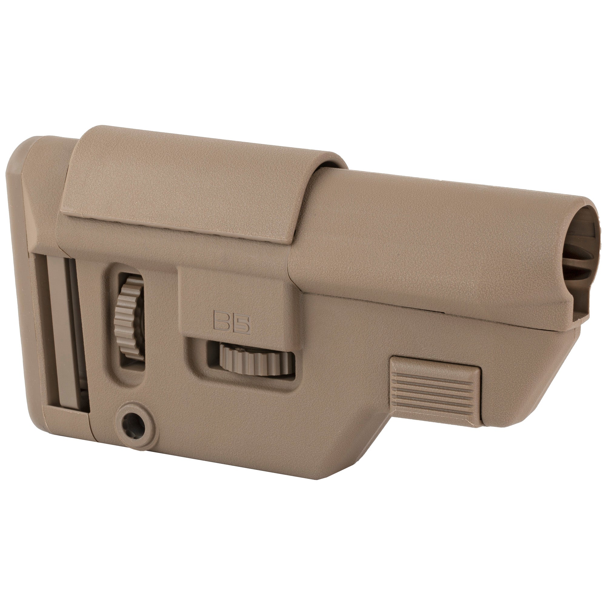 B5 Systems Collapsible Precision Stock Short in Flat Dark Earth (Part No. CPS-1401)