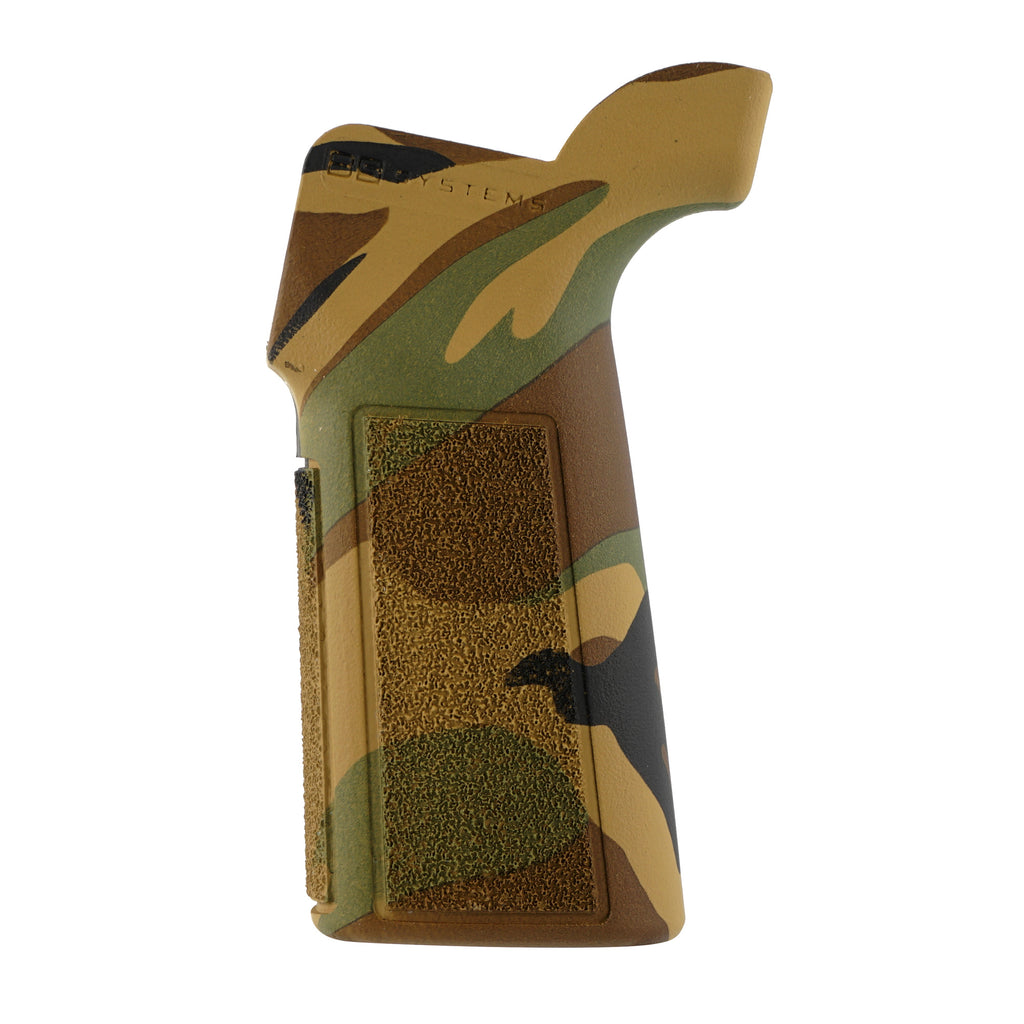 B5 Systems P-Grip 23 Woodland Camo Rifle Grip with Enhanced Ergonomics