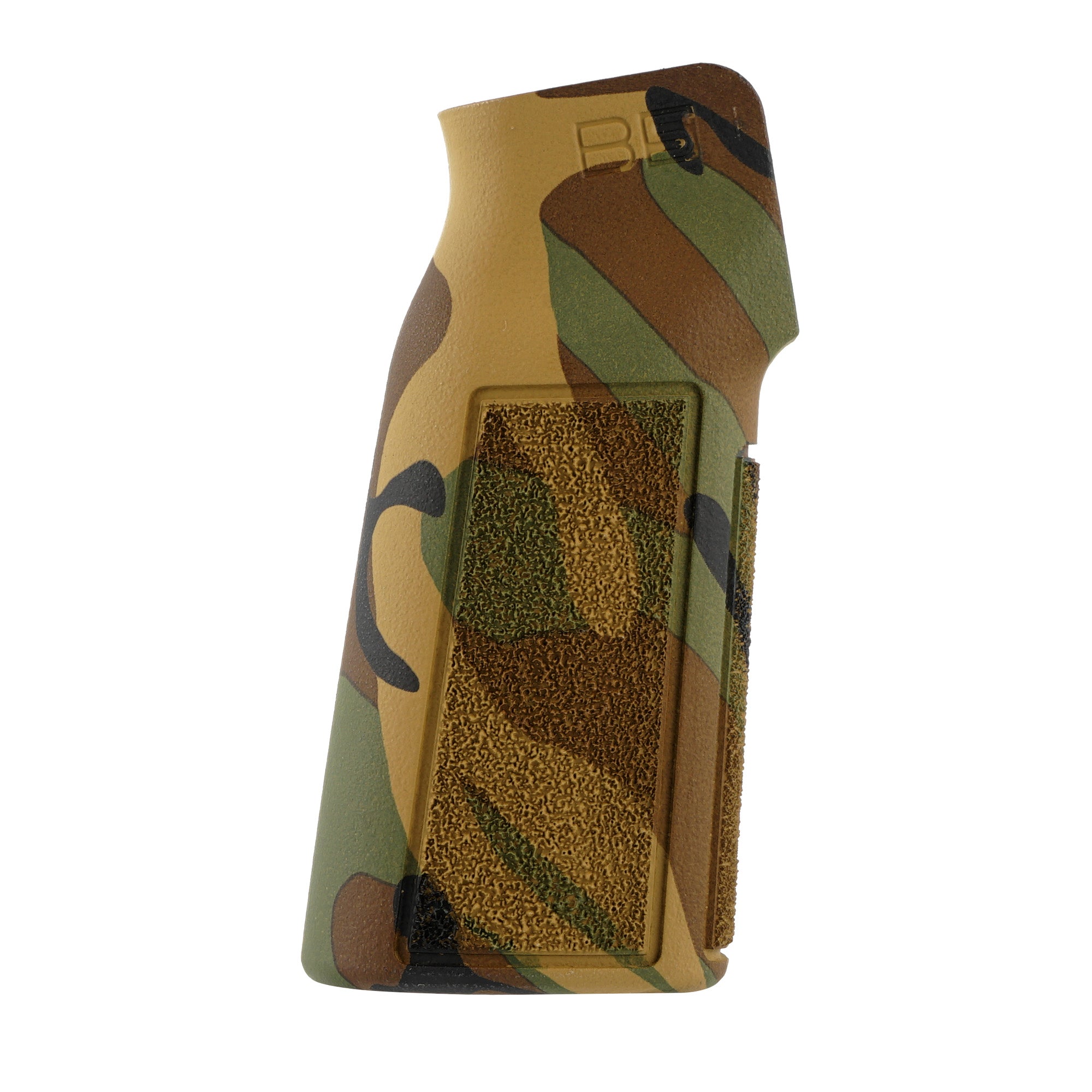 B5 Systems P-Grip Type 22 Woodland Camo Rifle Grip - Enhanced Ergonomics and Secure Handling