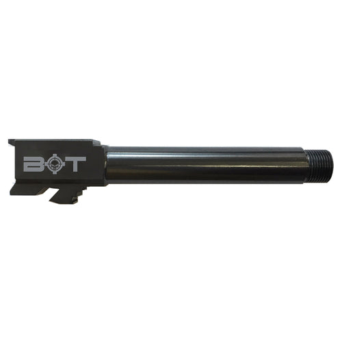 Backup Tactical Barrel, 9MM, Nitride Finish, Black, 1/2X28 Thread Pitch, Fits Glock 19 GEN1-6, Barrel Ships With 1