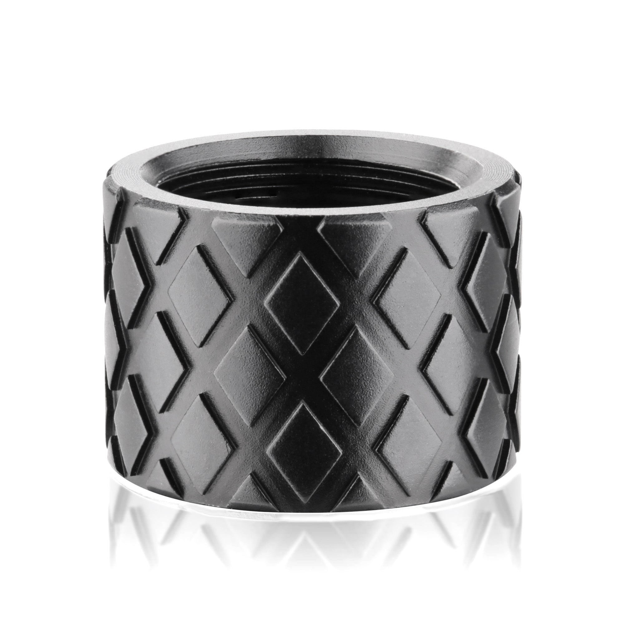 Backup Tactical Hash Marks Thread Protector - 1/2x28 Black