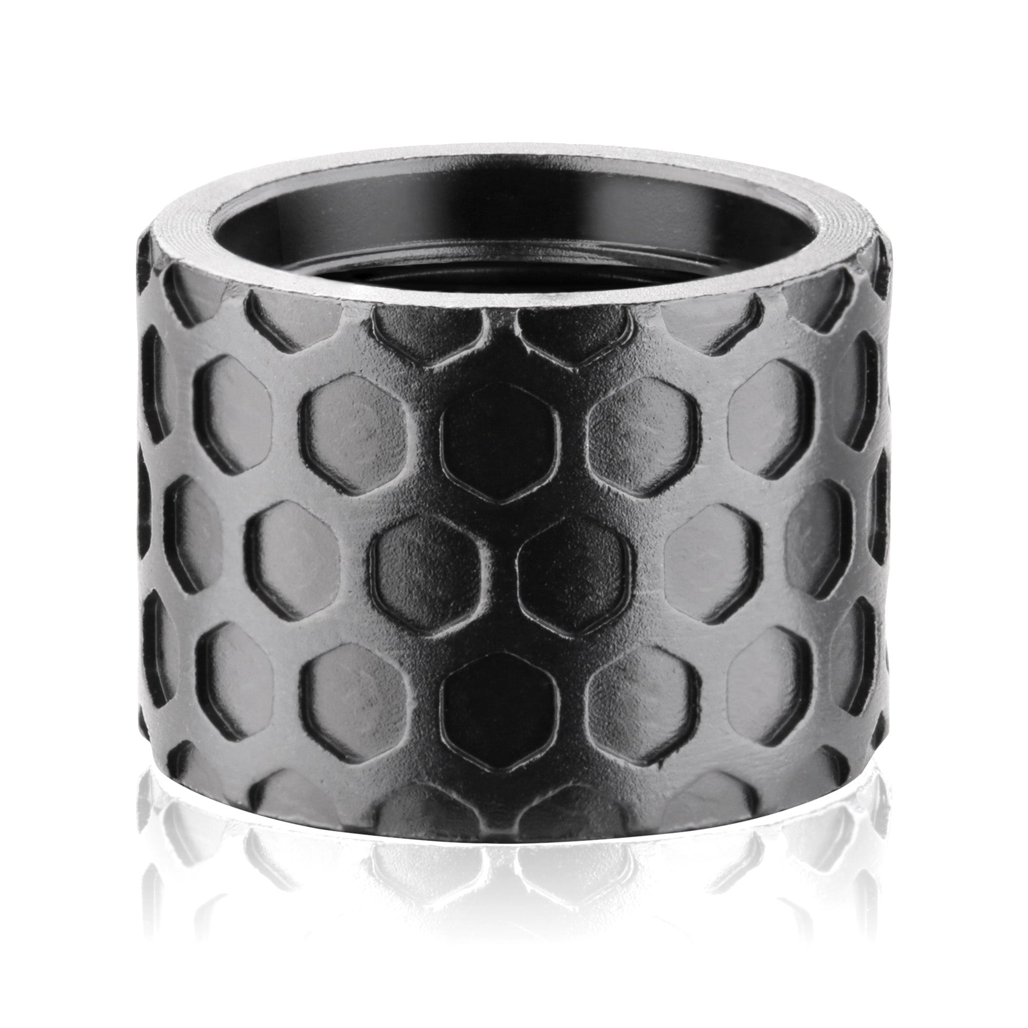 Backup Tactical Honeycomb Pattern Thread Protector for 1/2x28 Threads, Black