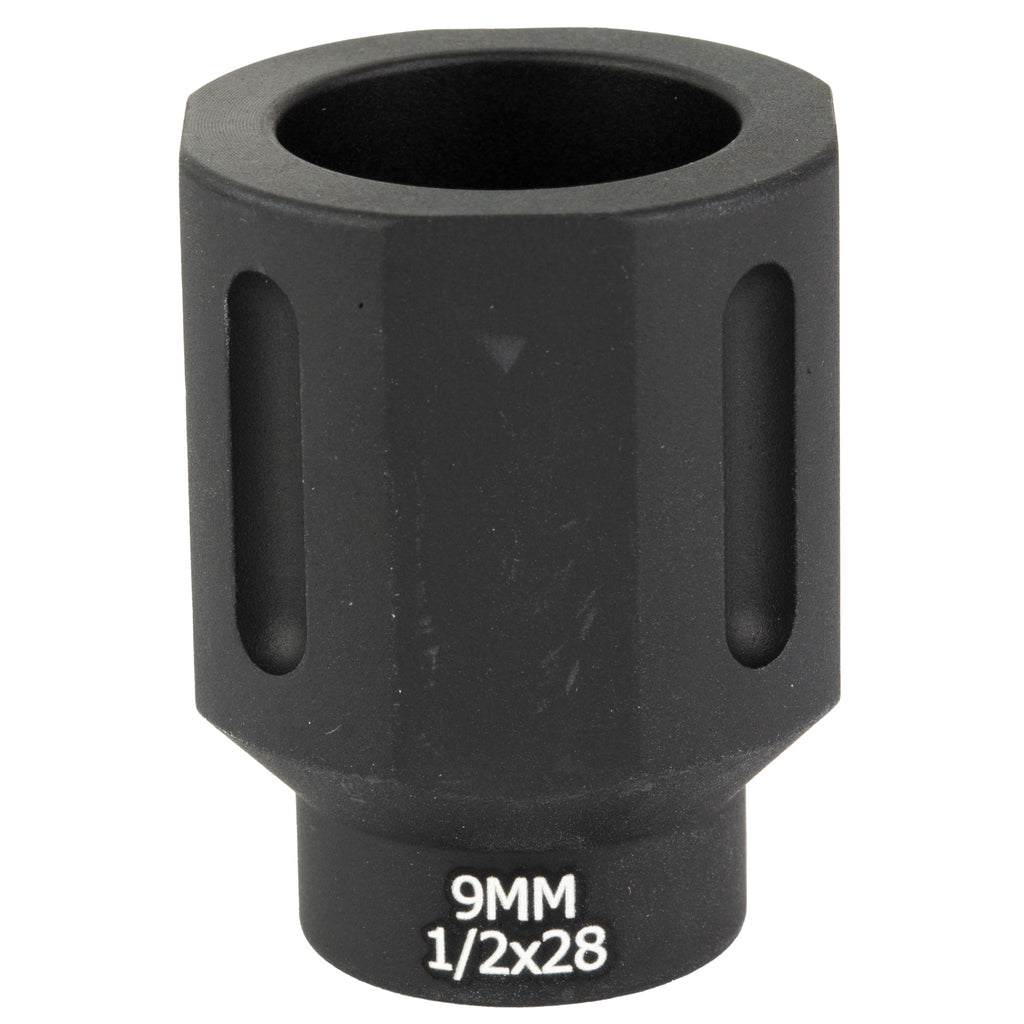 Battle Arms Development HEX Flash Can for 9mm Pistols - 1/2x28 Thread, Black