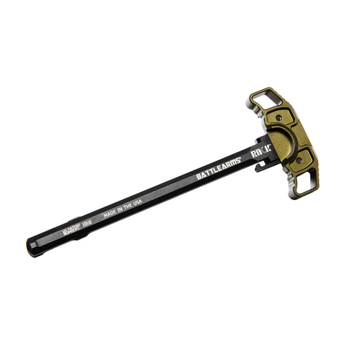 Battle Arms Development BAD-RACK-15-ODG Ambidextrous Charging Handle in Olive Drab Green