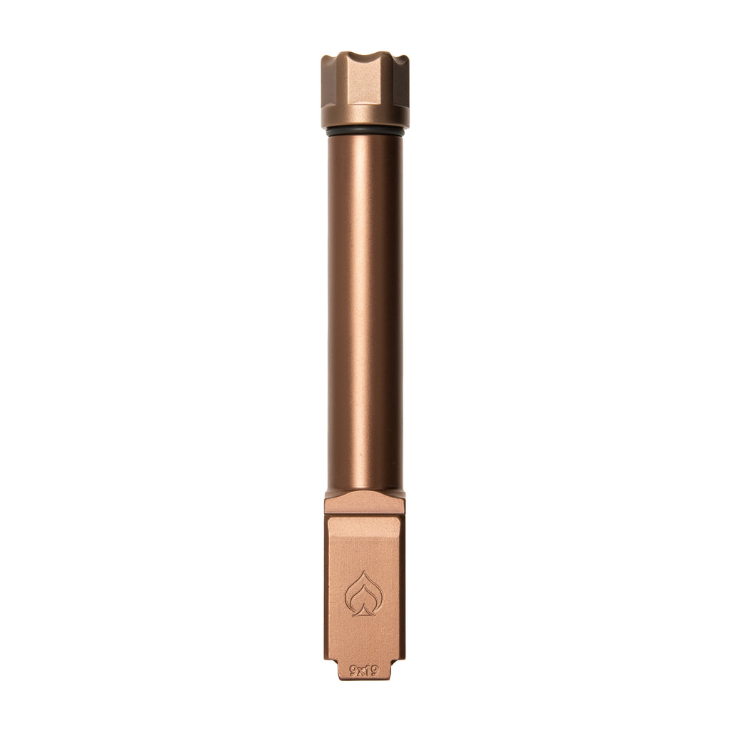 Ballistic Advantage Premium Series 4.5-inch 9mm Threaded Pistol Barrel with Copper Finish (Part #BAPSG195T1R)