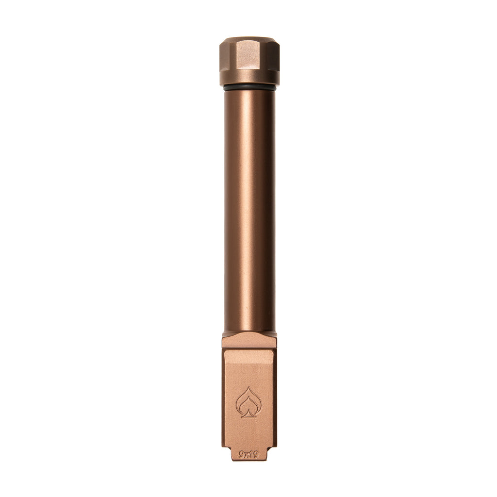 Ballistic Advantage Premium Series 4.5-inch 9mm Threaded Pistol Barrel with Copper Finish (Part #BAPSG195T1R)