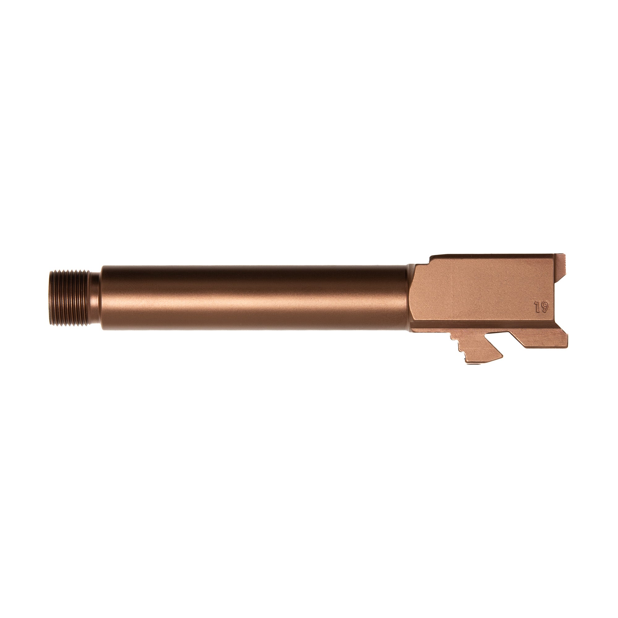 Ballistic Advantage Premium Series 4.5-inch 9mm Threaded Pistol Barrel with Copper Finish (Part #BAPSG195T1R)