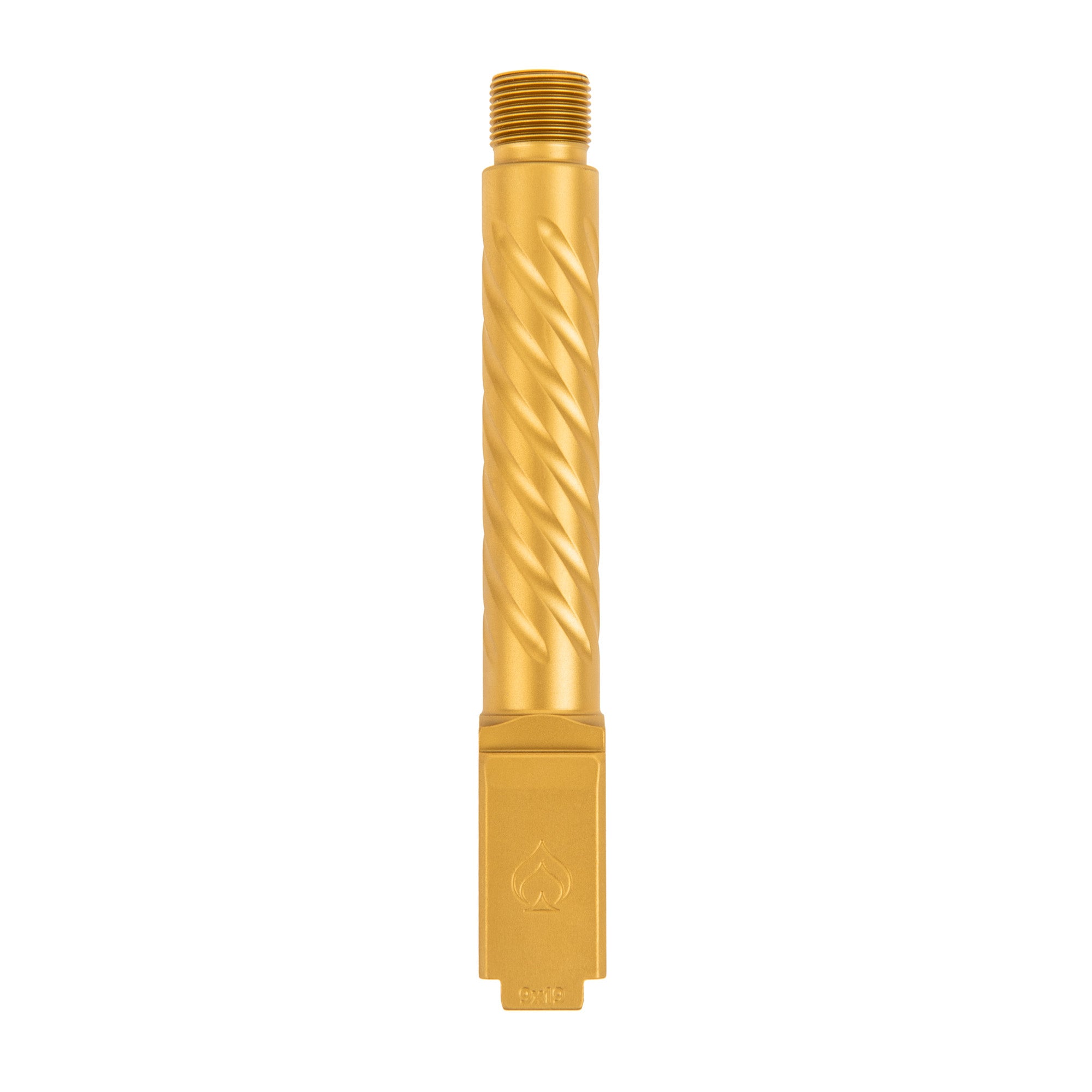 Ballistic Advantage Premium Series 4.5-Inch 9mm Threaded Pistol Barrel in Gold, Model BAPSG195T3G