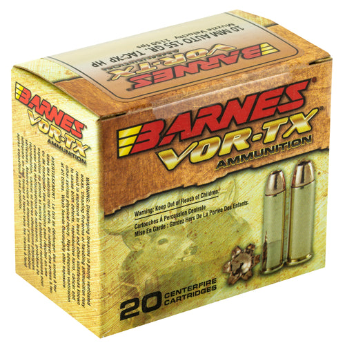 Barnes VOR-TX 10mm 155 Grain XPB Handgun Ammunition - 20 Rounds
