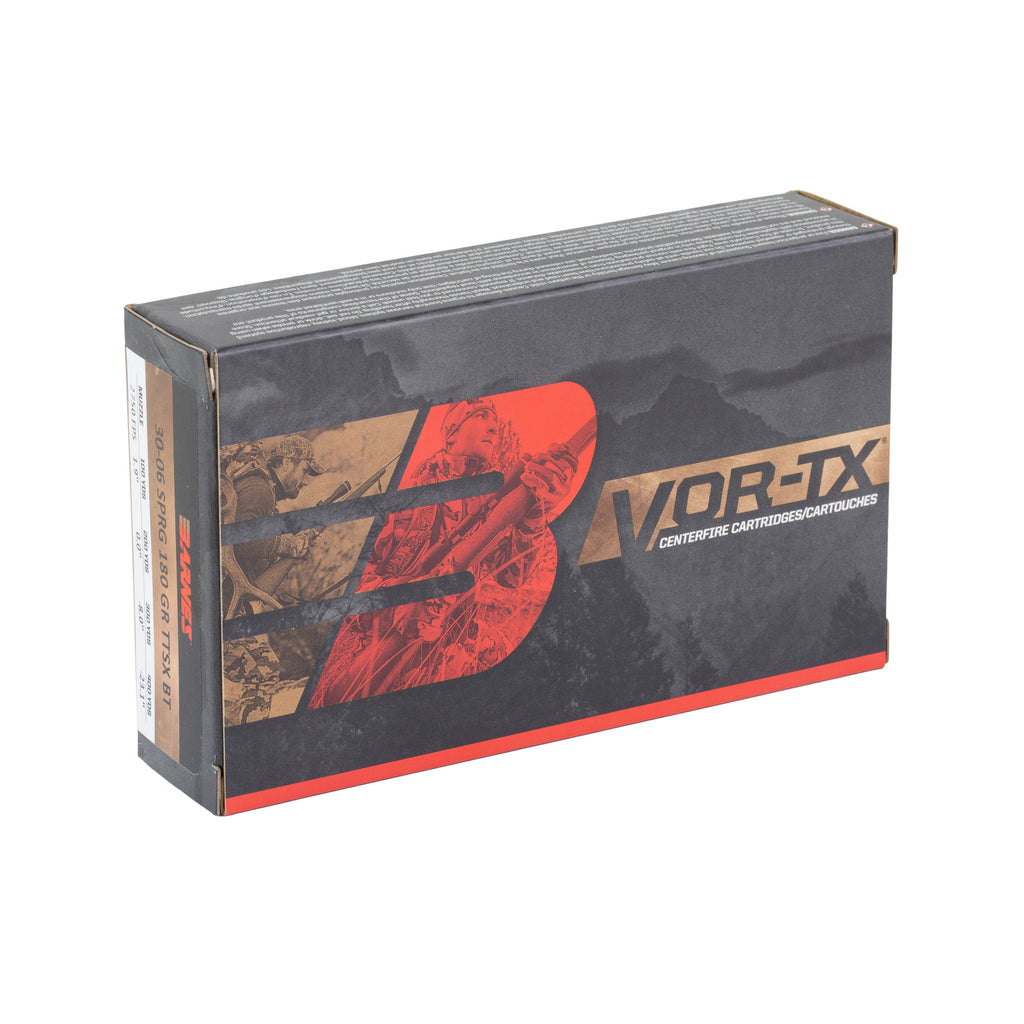 Barnes VOR-TX Tipped Triple Shock X 30-06 Springfield 180 Grain Ammunition - 20 Rounds per Box