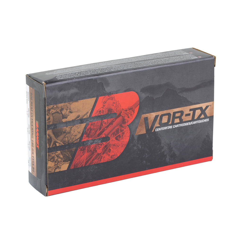Barnes VOR-TX 300 Remington Ultra Magnum 180 Grain Tipped Triple Shock X Bullets (20/200)