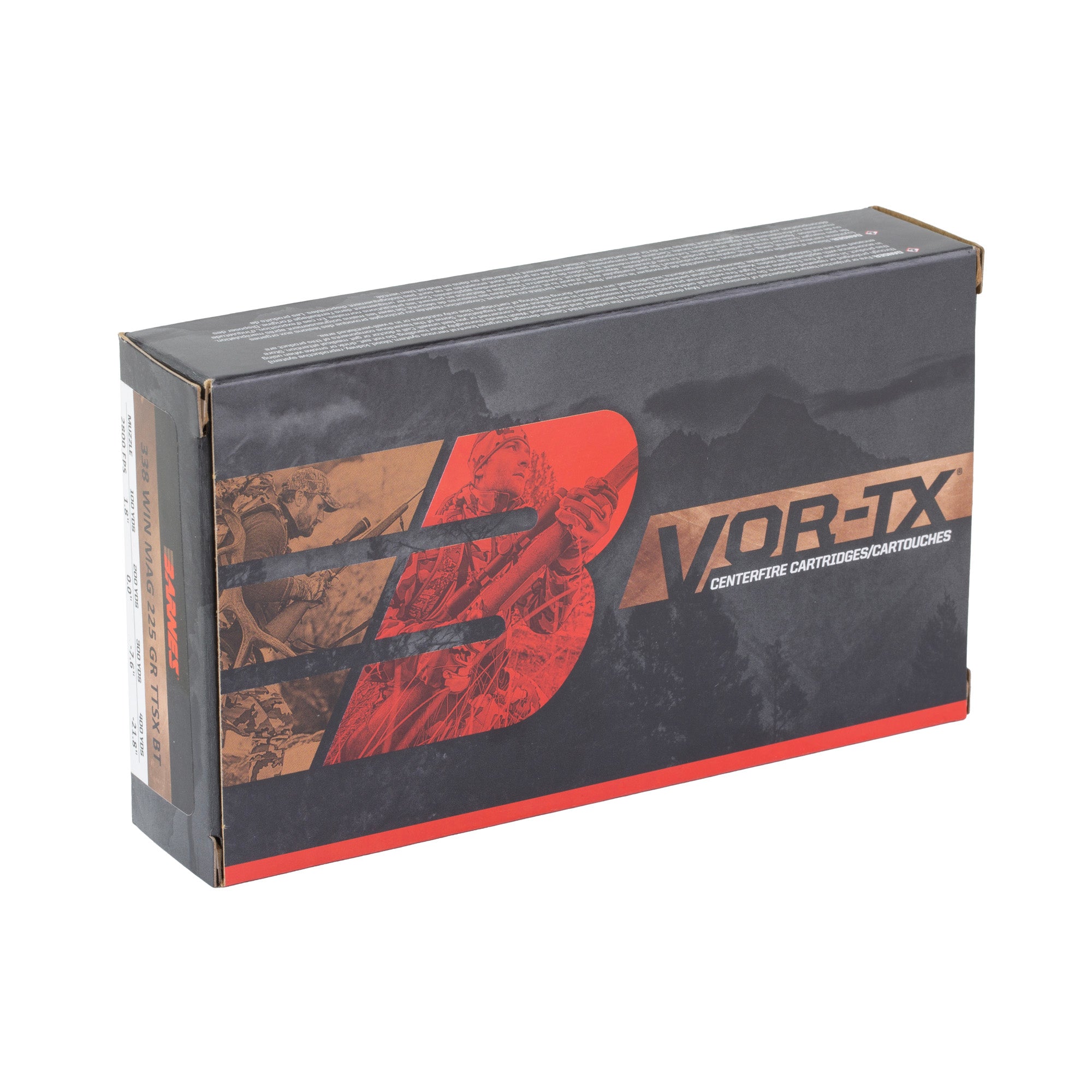Barnes VOR-TX Tipped Triple Shock X 338 Winchester 225 Grain Ammunition - 20 Rounds