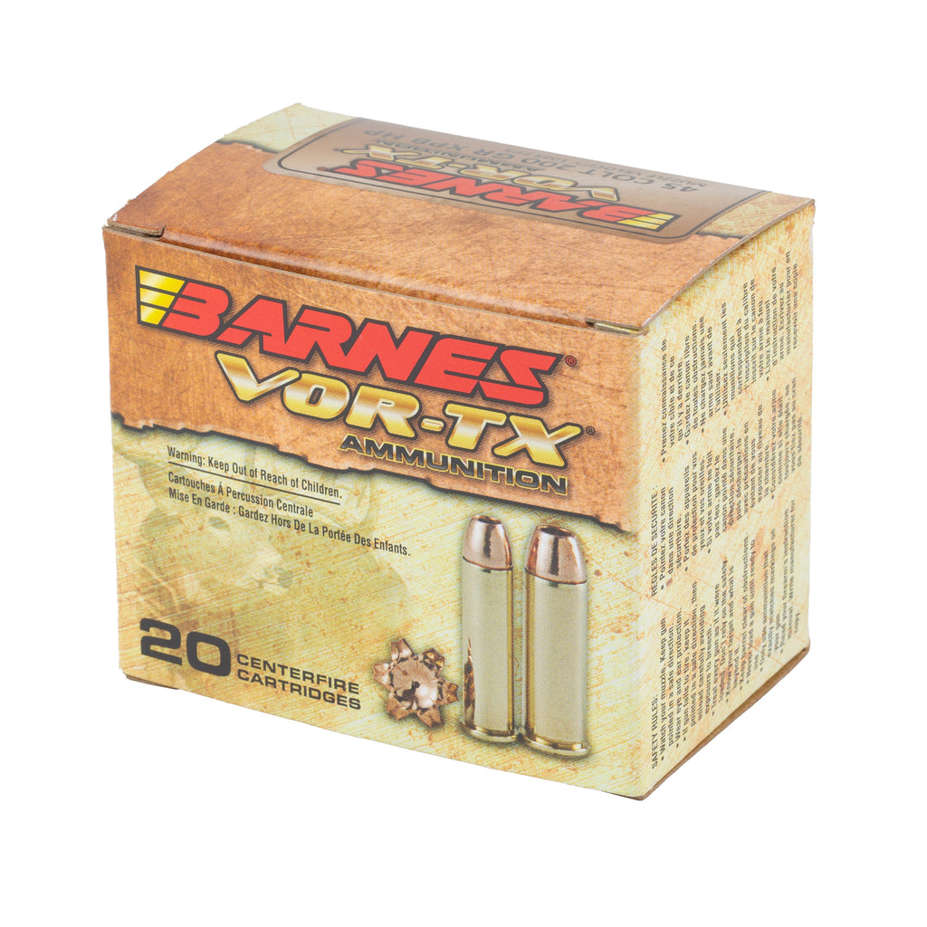 Barnes VOR-TX Handgun XPB Bullets for 45 Colt, 200 Grain – Pack of 20