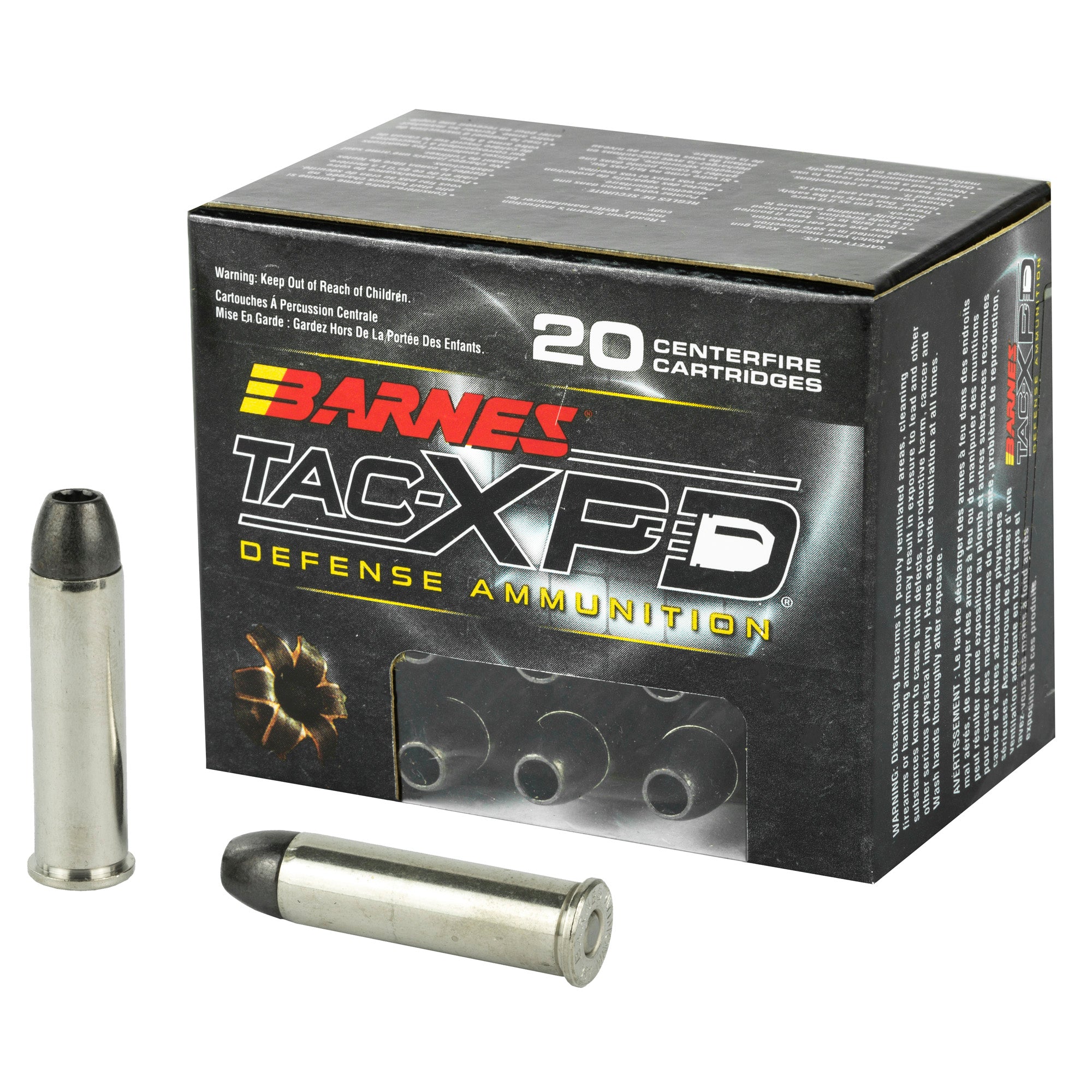 Barnes TAC-XPD .357 Magnum 125 Grain Hollow Point Ammunition - 20 Rounds Per Box