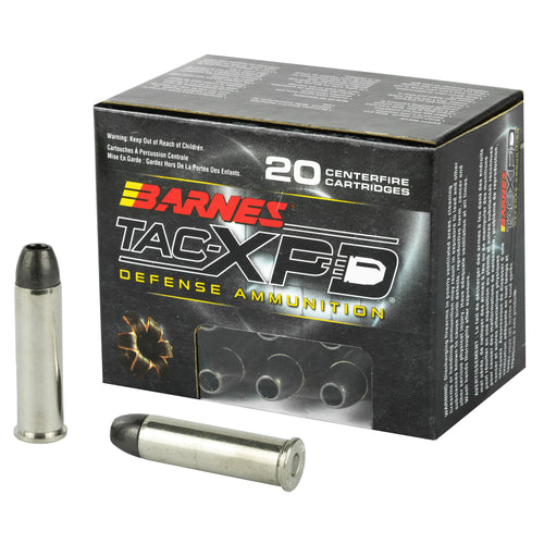 Barnes Tac-Xpd, 357 Mag, 125 Grain, Tac-Xp, Hollow Point, Lead Free, 20 Round Box, California Certified Nonlead