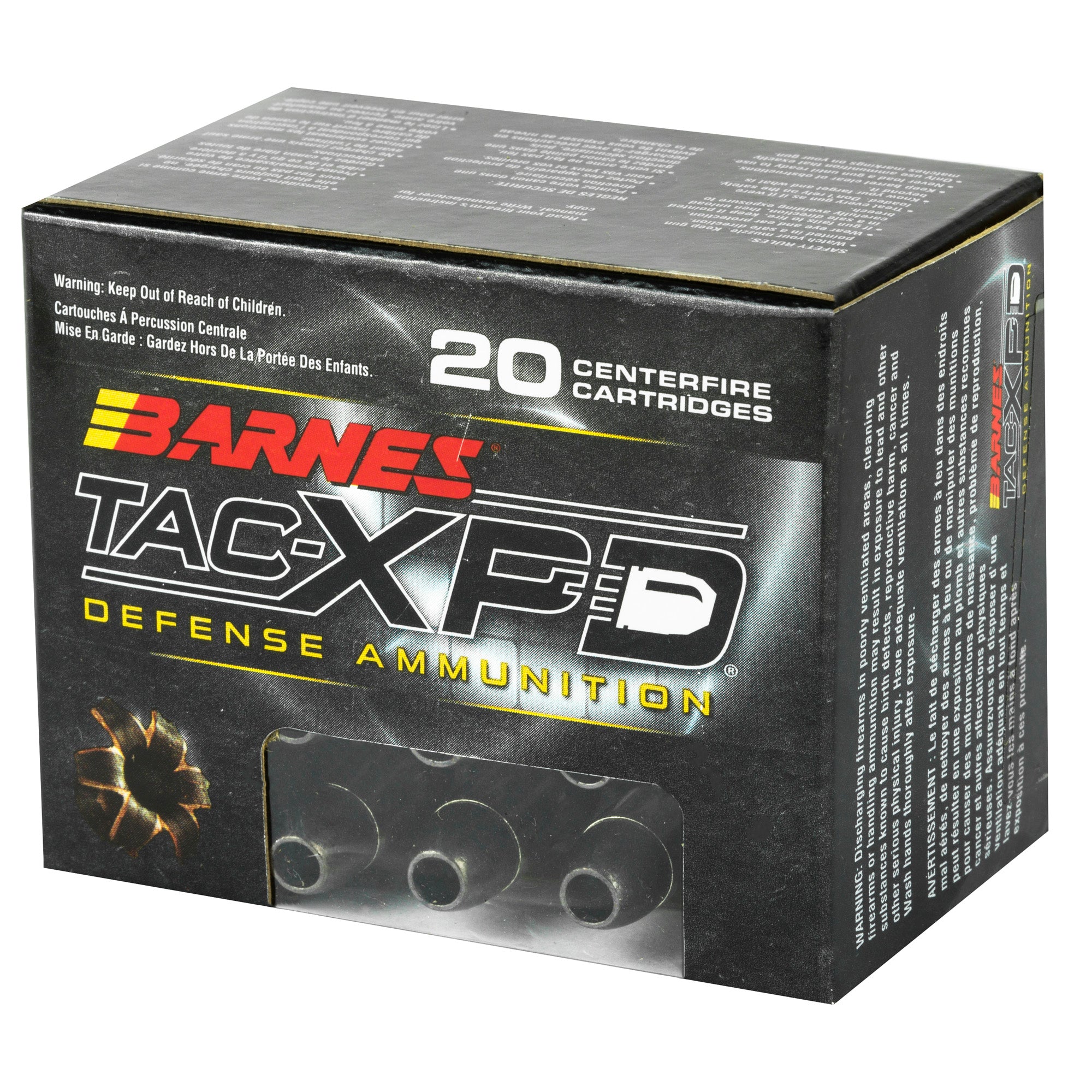 Barnes TAC-XPD .357 Magnum 125 Grain Hollow Point Ammunition - 20 Rounds Per Box