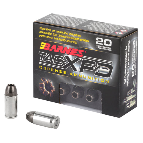 Barnes Tac-Xpd, 380ACP, 80 Grain, Tac-Xp, Hollow Point, Lead Free, 20 Round Box, California Certified Nonlead