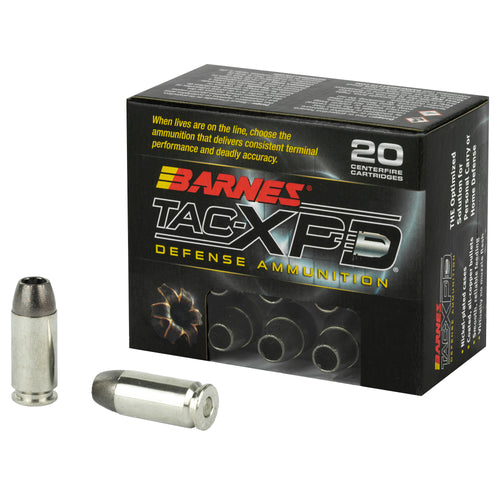 Barnes Tac-Xpd, 40S&W, 140 Grain, Tac-Xp, Hollow Point, Lead Free, 20 Round Box, California Certified Nonlead