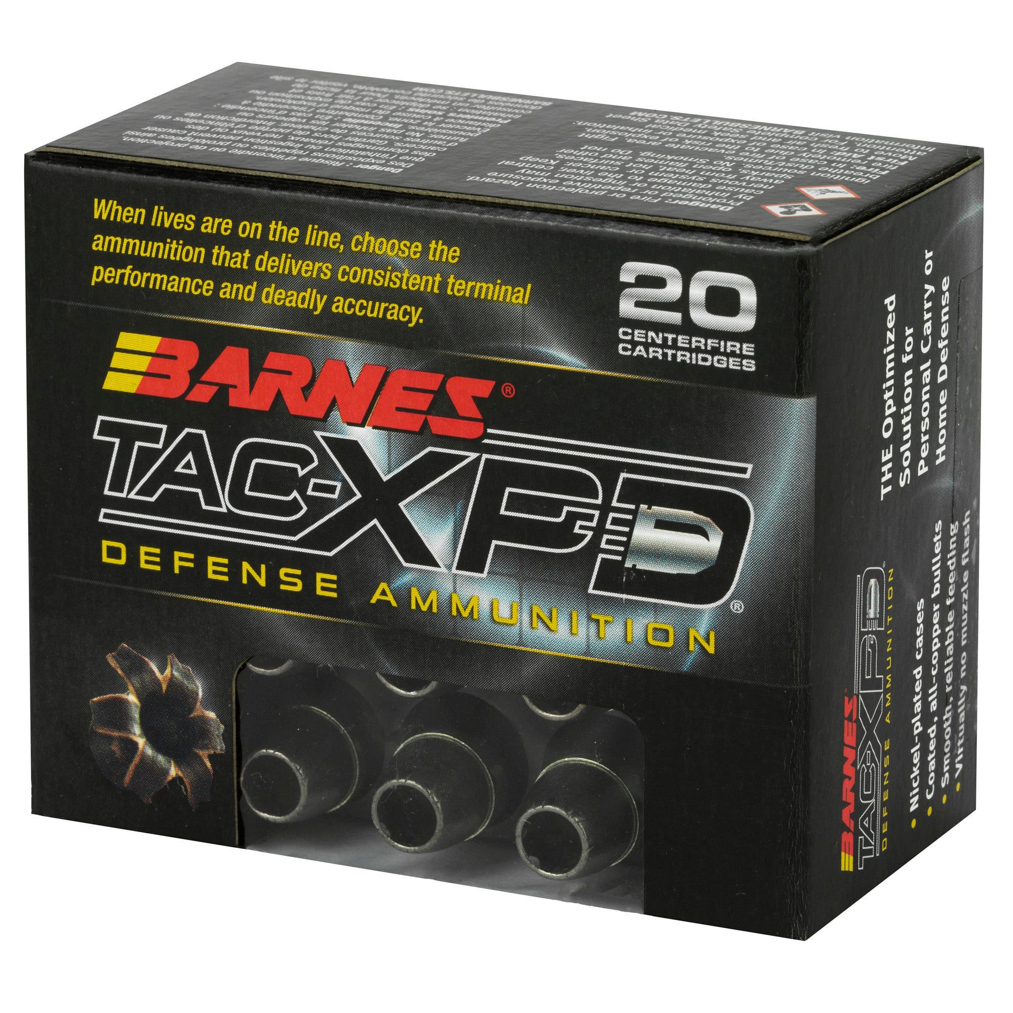 Barnes TAC-XPD .40 S&W 140-Grain Hollow Point Ammunition - 20 Rounds per Box