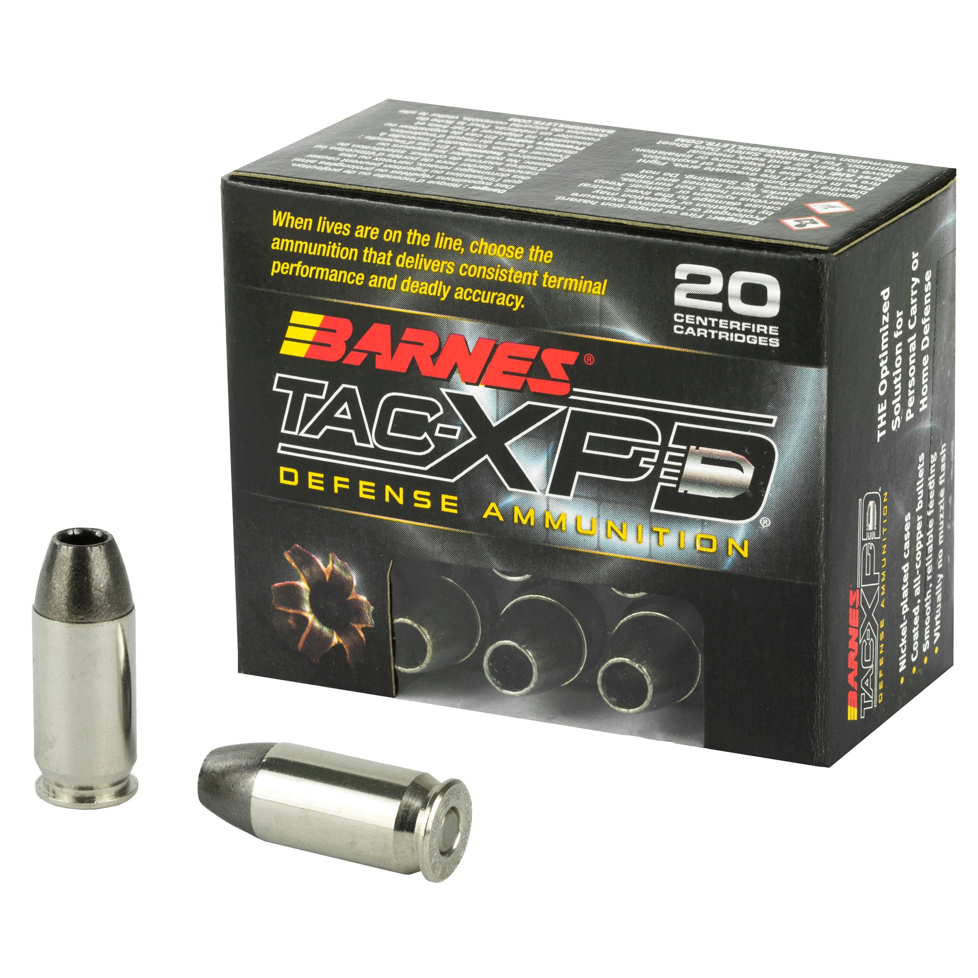 Barnes TAC-XPD .45 ACP 185 Grain Hollow Point Ammunition – 20 Rounds