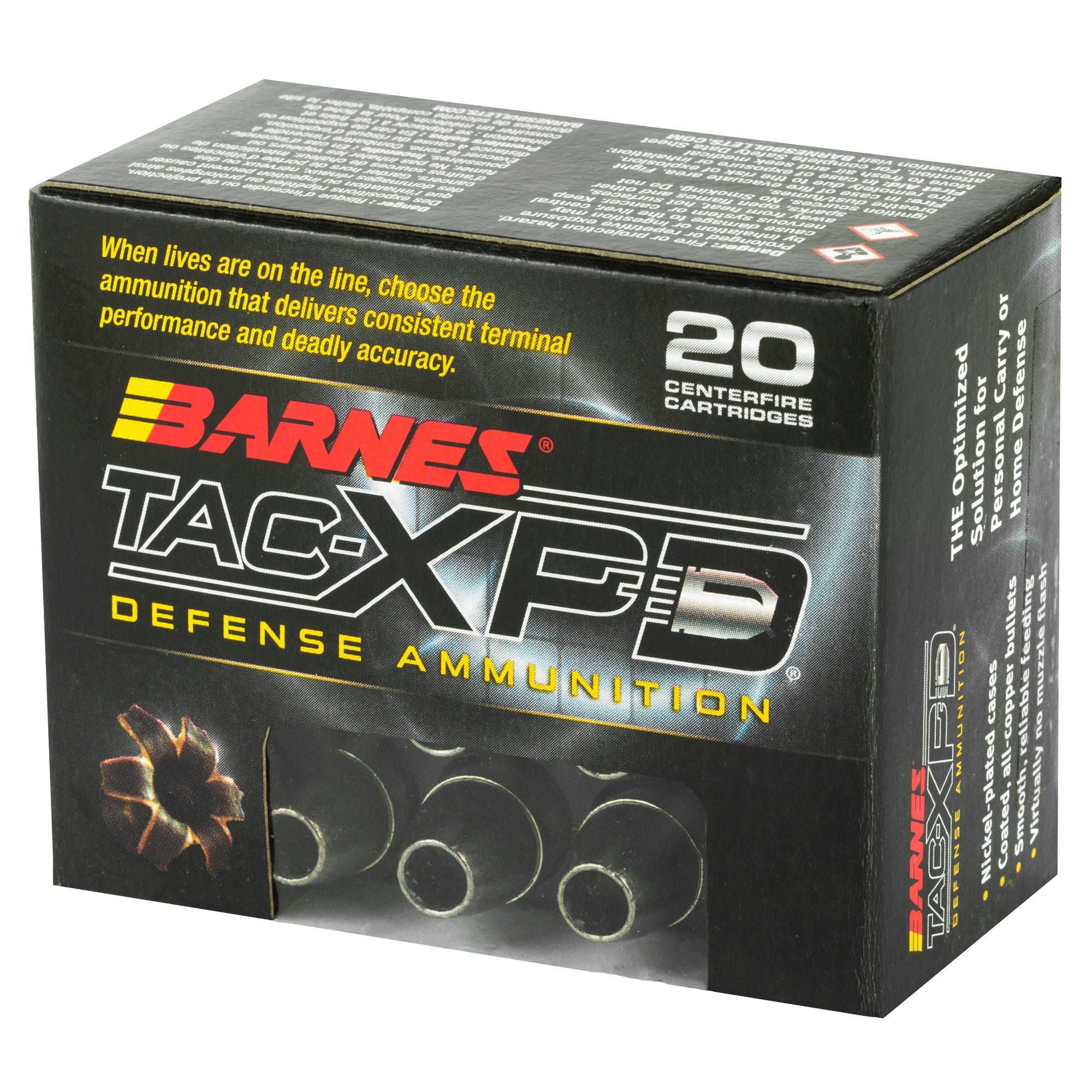 Barnes TAC-XPD .45 ACP 185 Grain Hollow Point Ammunition – 20 Rounds