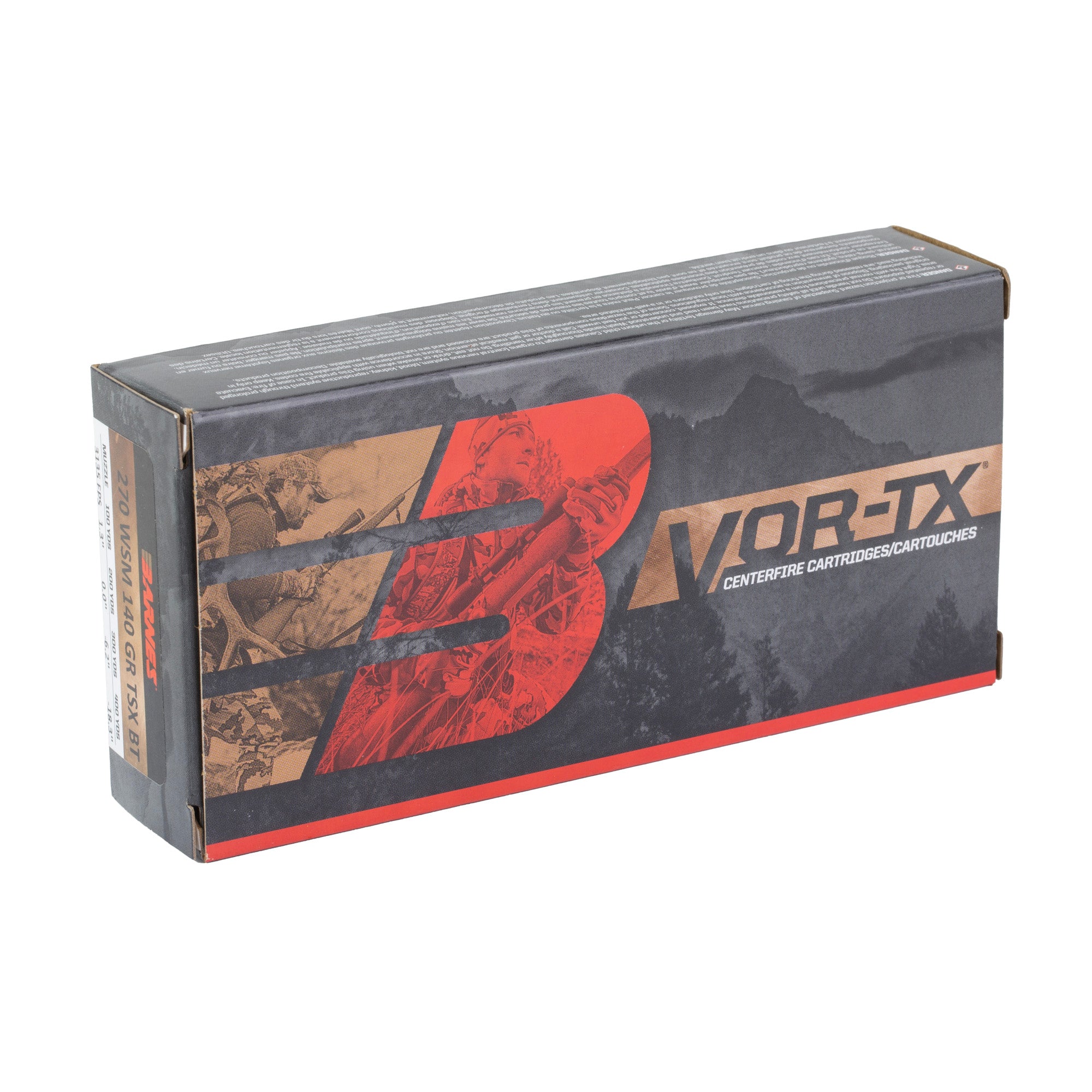 Barnes VOR-TX 270 Winchester Short Magnum 140-Grain Tipped Triple Shock X Bullets - Box of 20