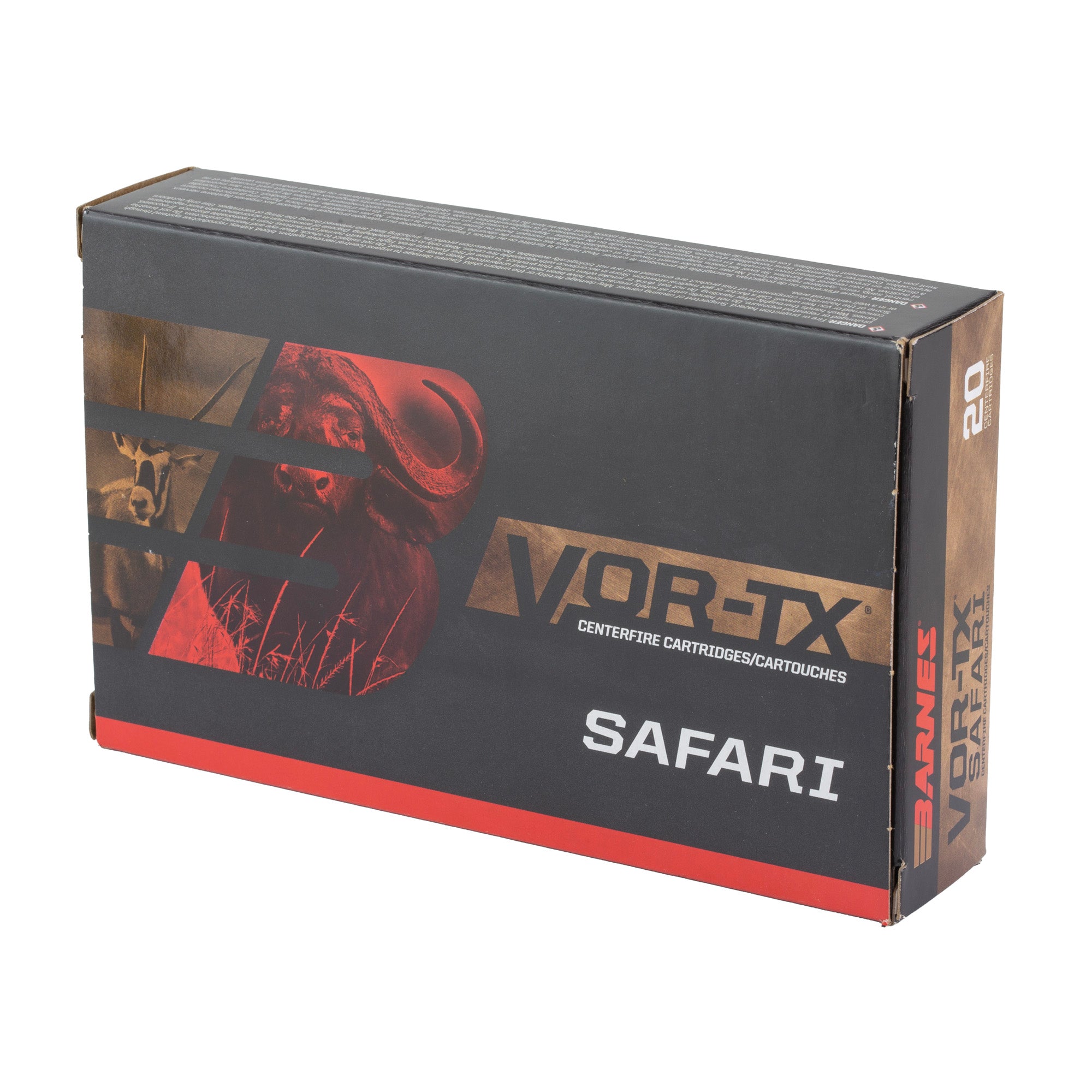 Barnes VOR-TX Safari 458 Winchester 450-Grain Round Nose Ammunition (20/200)
