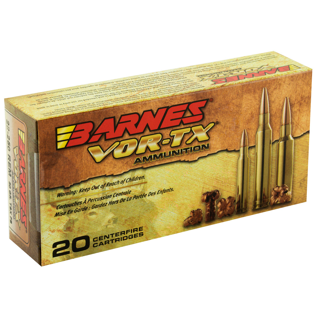 Barnes VOR-TX .22-250 Remington 50 Grain TSX Ammunition – Precision Loaded by Barnes