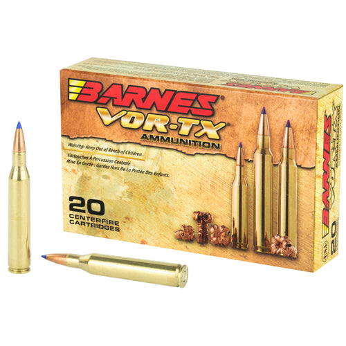 Barnes Vor-Tx, 25-06 Rem, 100 Grain, Tipped Triple Shock X, Lead Free, 20 Round Box, California Certified Nonlead