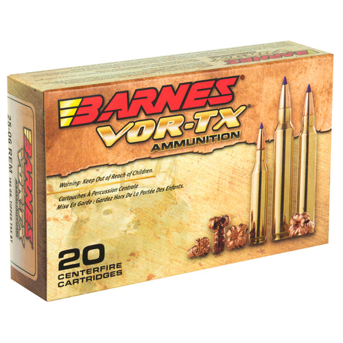 Barnes VOR-TX 25-06 Remington 100 Grain Tipped Triple Shock X Ammunition
