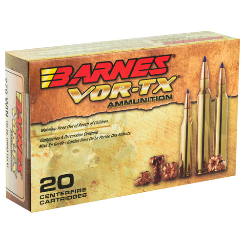 Barnes VOR-TX 270 Winchester 130-Grain Tipped Triple Shock X Ammunition - Precision Hunting Rounds