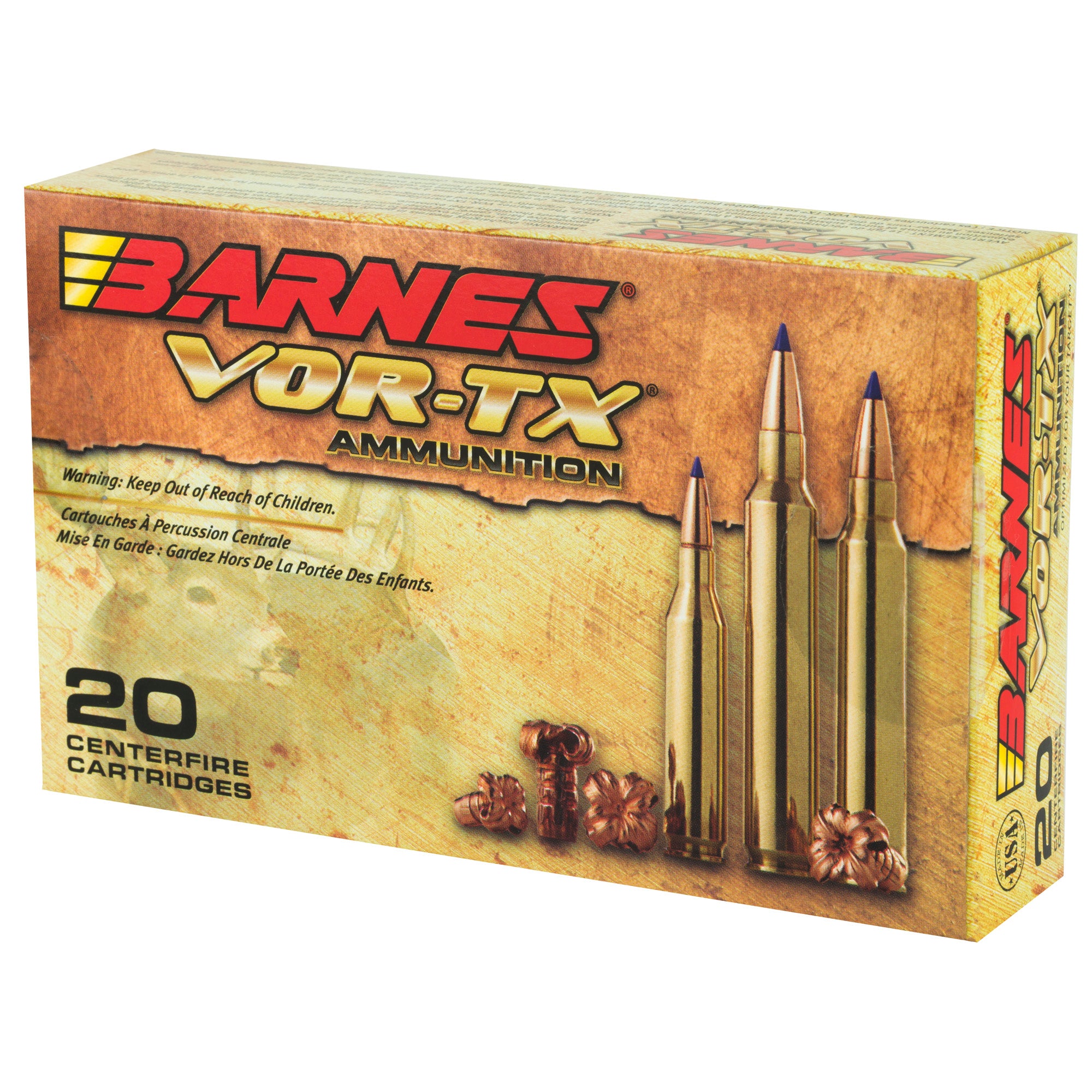 Barnes VOR-TX 270 Winchester 130-Grain Tipped Triple Shock X Ammunition - Precision Hunting Rounds