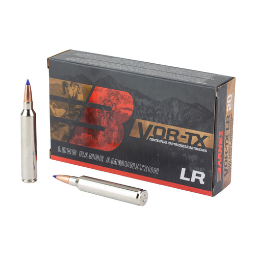 Barnes Vor-Tx LR 7MM Remington Ultra Mag, 145 Grain, Lrx Boat Tail, 20 Round Box