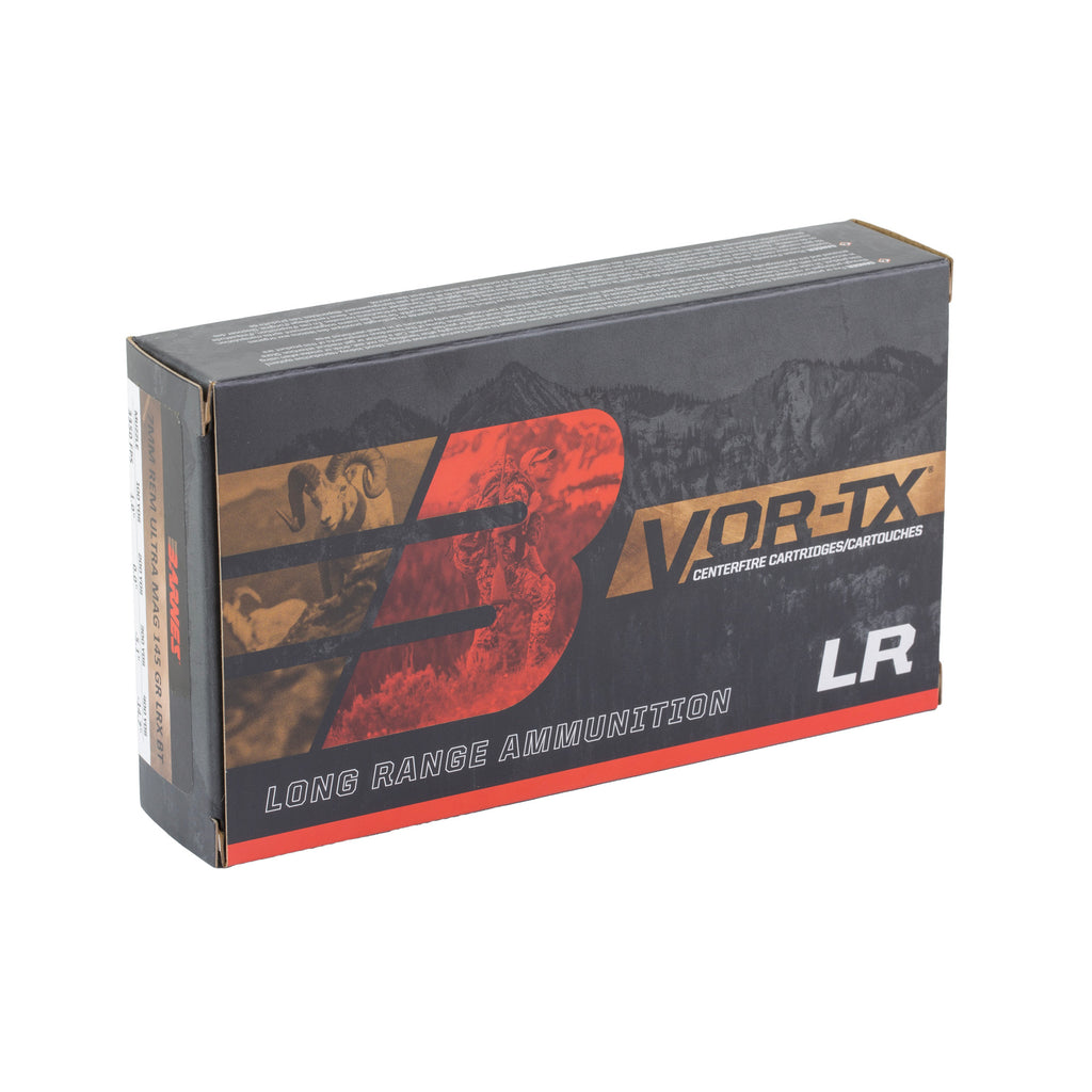 Barnes VOR-TX LR 7mm Remington Magnum Ammunition – 145 Grain, Box of 20