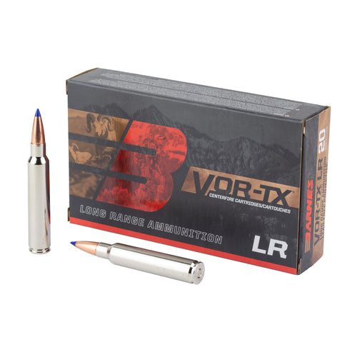 Barnes Vor-Tx LR 338 Remington Ultra Mag, 250 Grain, Lrx Boat Tail, 20 Round Box