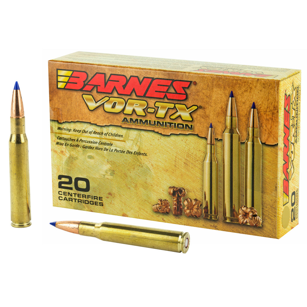 Barnes VOR-TX 30-06 Springfield Tipped Triple Shock X 168-Grain Ammunition (20 Rounds)