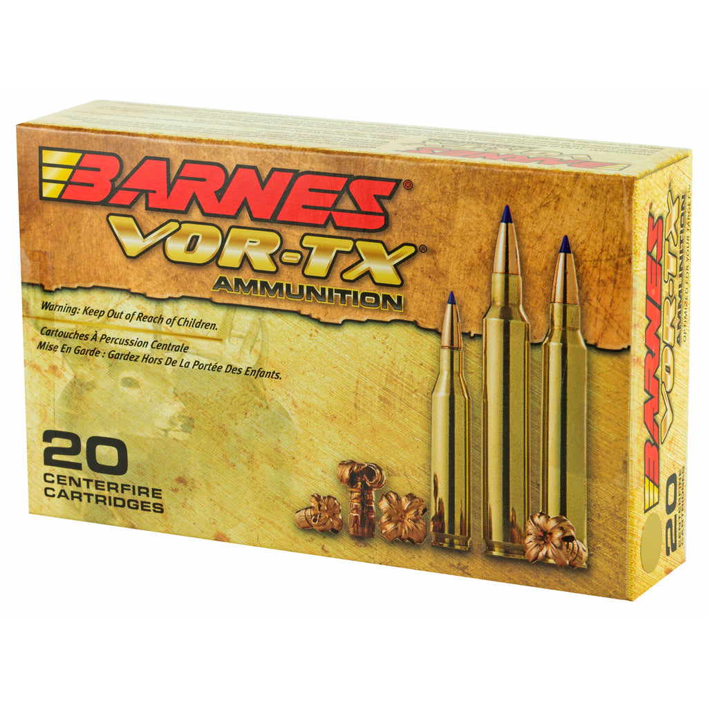 Barnes VOR-TX 30-06 Springfield Tipped Triple Shock X 168-Grain Ammunition (20 Rounds)