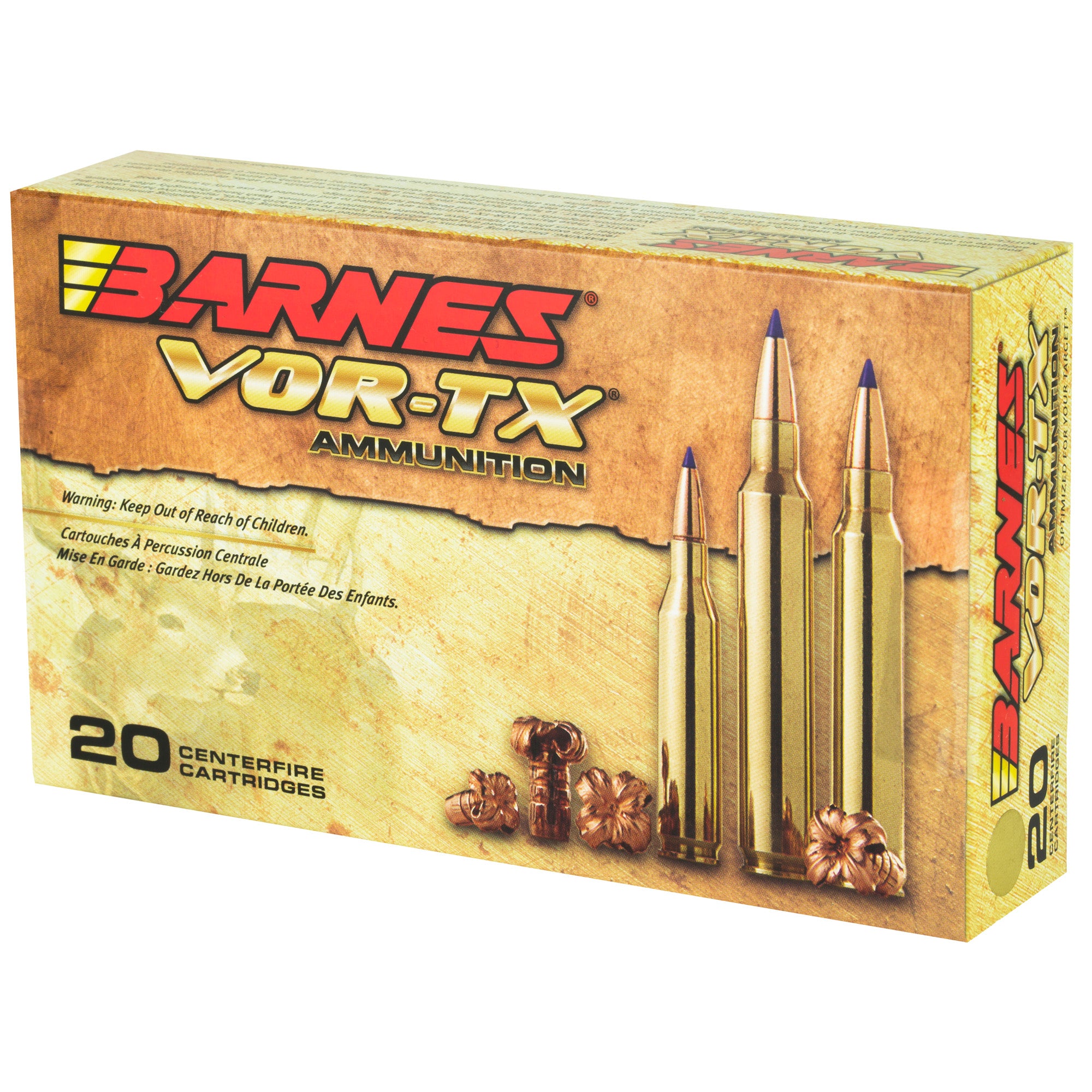 Barnes VOR-TX 300 Winchester Magnum 165 Grain Tipped Triple Shock X Ammunition (20 Rounds)