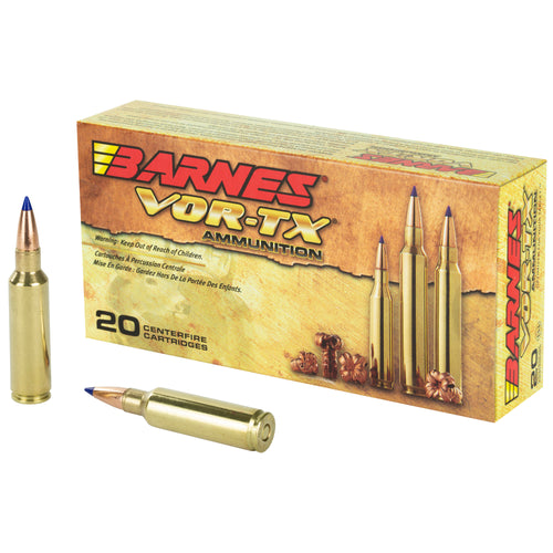 Barnes Vor-Tx, 300WSM, 165 Grain, Tipped Triple Shock X, Boat Tail, Lead Free, 20 Round Box, California Certified