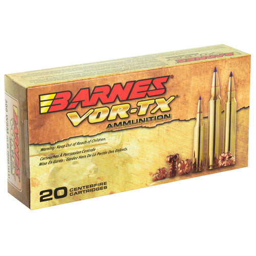 Barnes VOR-TX 300 Winchester Short Magnum 165 Grain Tipped Triple Shock X Ammunition