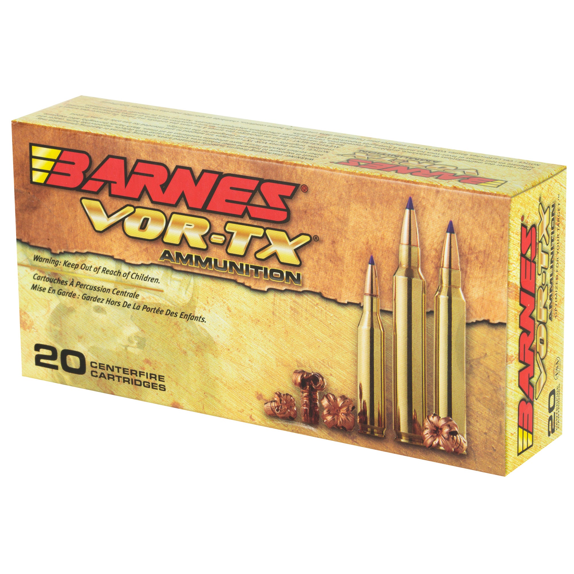 Barnes VOR-TX 300 Winchester Short Magnum 165 Grain Tipped Triple Shock X Ammunition